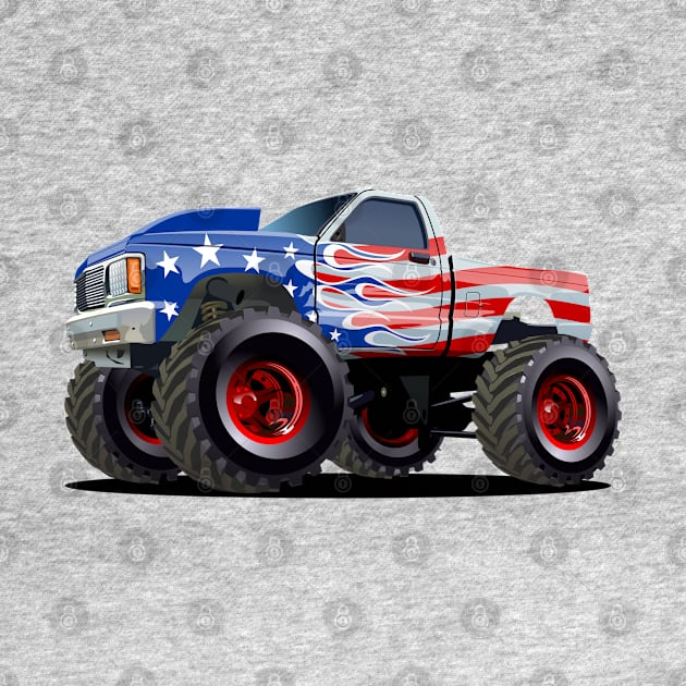 Cartoon monster truck by Mechanik